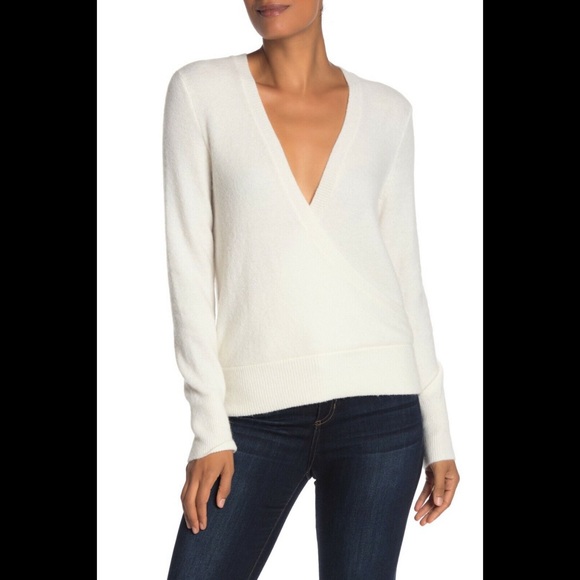 Madewell Faux Wrap Wool/Alpaca‎ Sweater - Picture 1 of 6